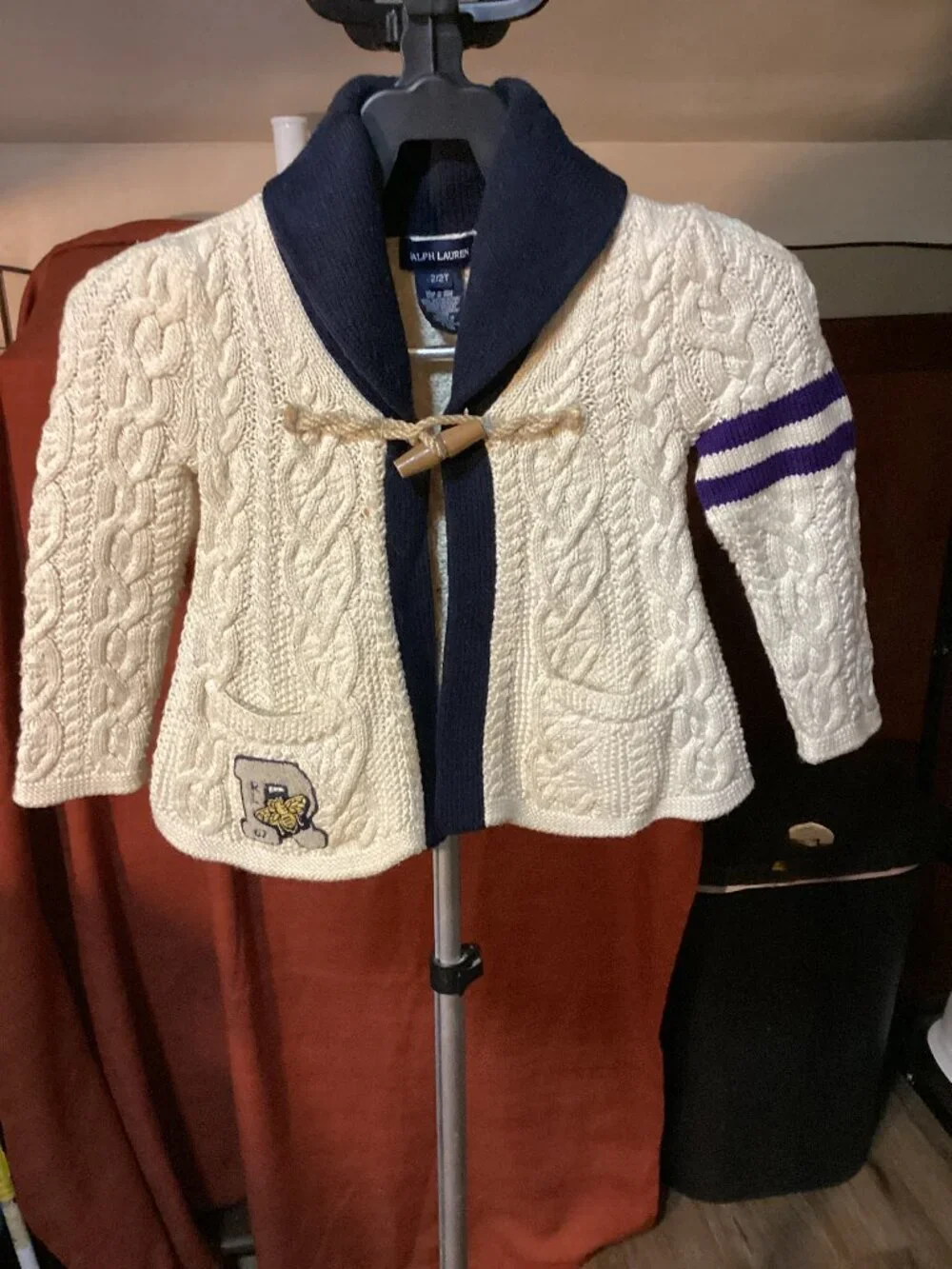 Ralph Lauren Children's Cable Knit Cardigan